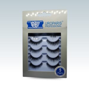 Uroparis Professional False Eyelashes - 5 Pair Pack