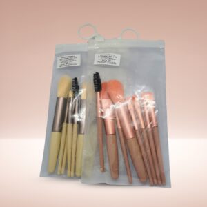 Mini Makeup Brush Set - 8 Piece Travel-Friendly Essentials Kit