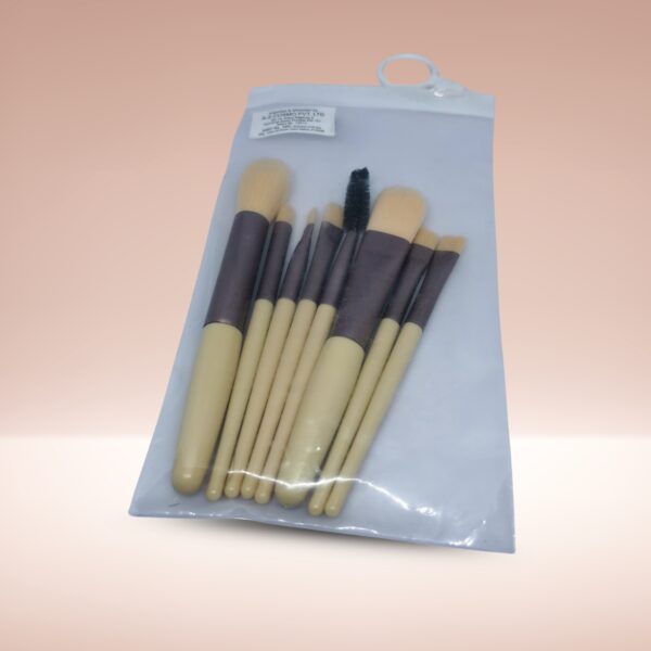 Mini Makeup Brush Set - 8 Piece Travel-Friendly Essentials Kit - Image 4