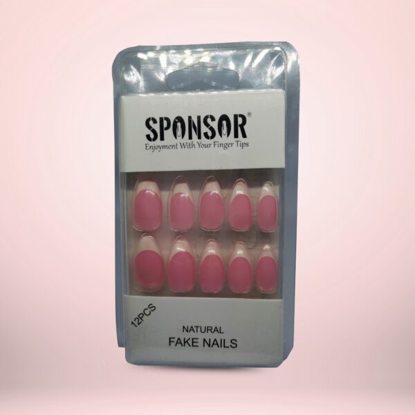 SPONSOR Natural Fake Nails - 12 PCS Set - Image 14
