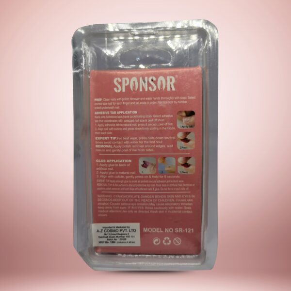 SPONSOR Natural Fake Nails - 12 PCS Set - Image 7
