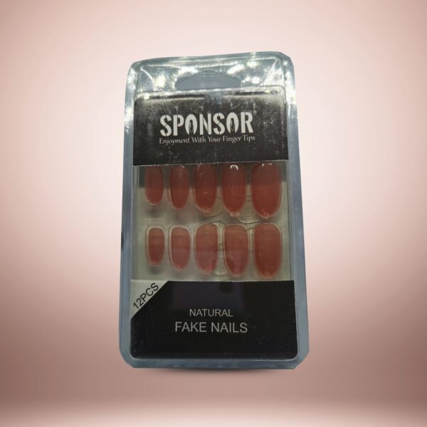 SPONSOR Natural Fake Nails - 12 PCS Set - Image 19