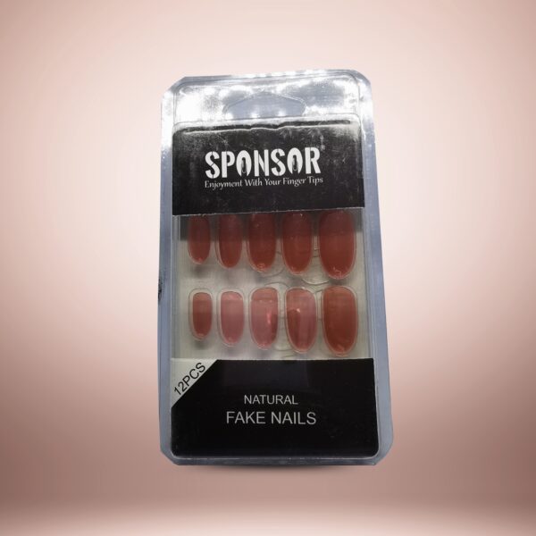SPONSOR Natural Fake Nails - 12 PCS Set - Image 18