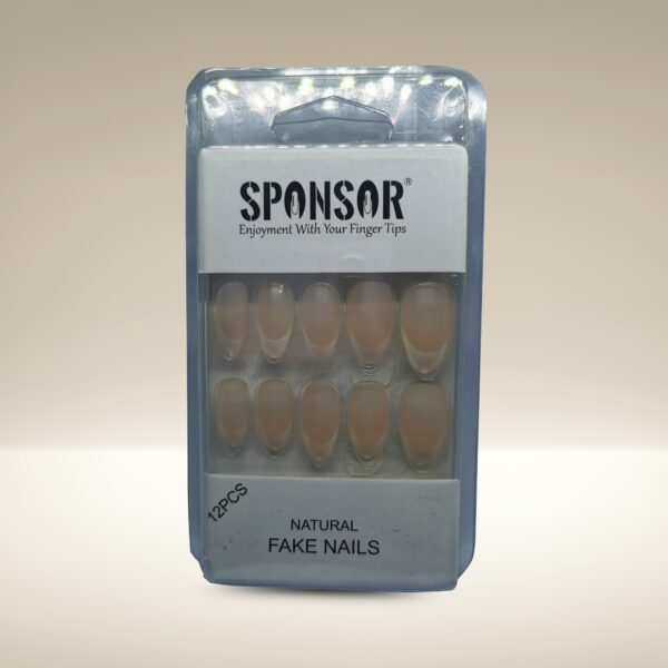 SPONSOR Natural Fake Nails - 12 PCS Set - Image 12