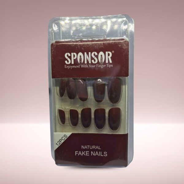 SPONSOR Natural Fake Nails - 12 PCS Set - Image 4
