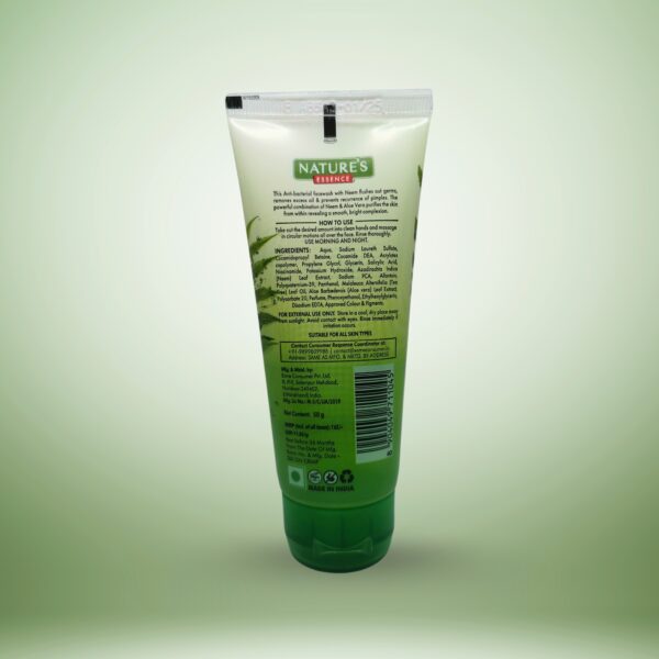 Nature's Essence Acne Clear Neem Gel Facewash with Aloe Vera - Image 2