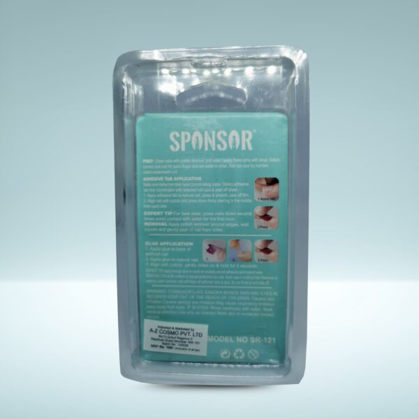 SPONSOR Natural Fake Nails - 12 PCS Set - Image 5
