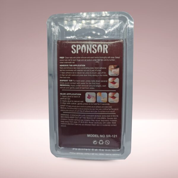 SPONSOR Natural Fake Nails - 12 PCS Set - Image 3