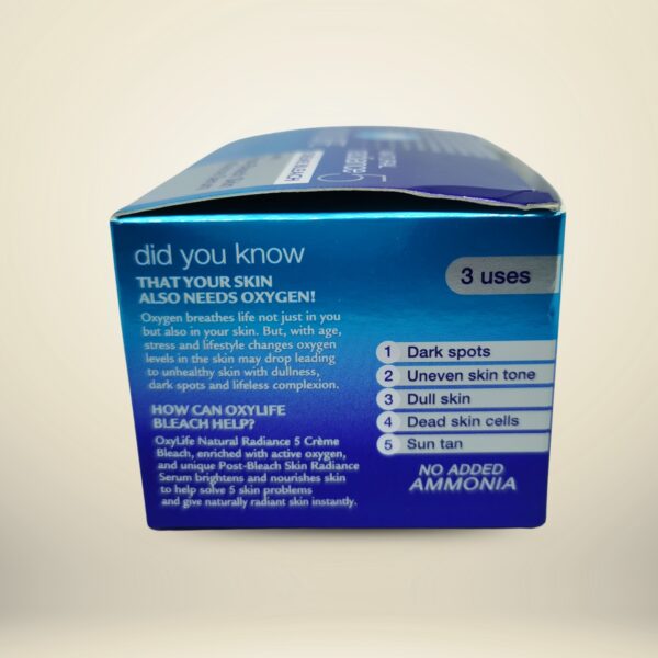 Oxylife Natural Radiance 5 Crème Bleach with Active Oxygen - Image 3