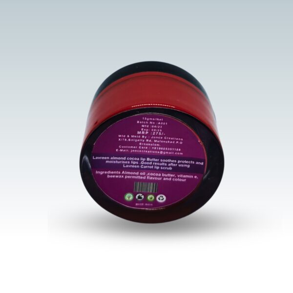 Lavreen Almond Cocoa Lip Butter - 15g - Image 2