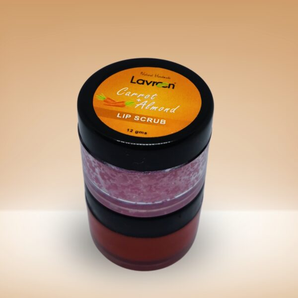 Lavreen: Carrot Almond Lip Scrub & Almond + Cocoa Lip Butter - Image 4