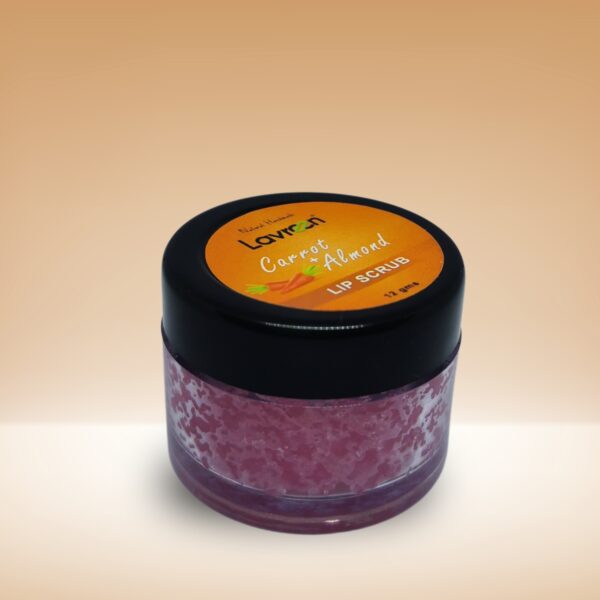 Lavreen: Carrot Almond Lip Scrub & Almond + Cocoa Lip Butter - Image 2