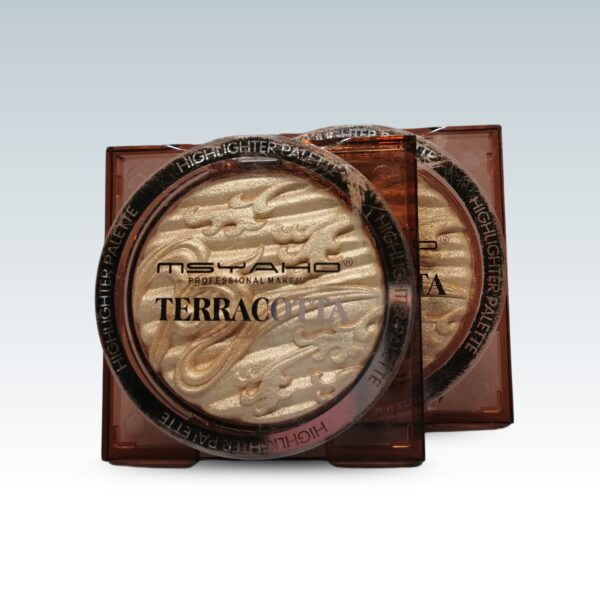 MSYAHO Professional Makeup Terracotta Highlighter Palette - Image 8