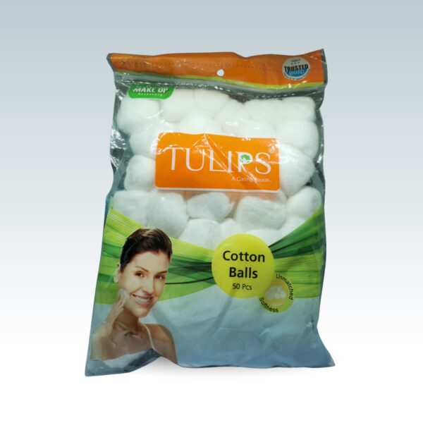 Tulips Cotton Balls - 50 Pieces
