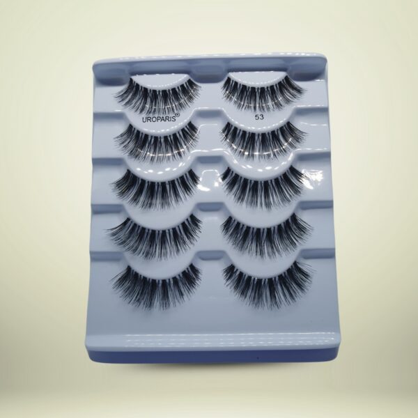 Uroparis Professional False Eyelashes - 5 Pair Pack - Image 5
