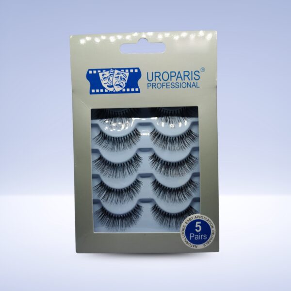 Uroparis Professional False Eyelashes - 5 Pair Pack - Image 7