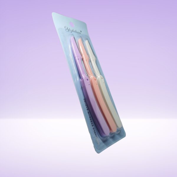 Yizhitian Foldable Eyebrow Razors - 3 Pack for Dermaplaning - Image 2
