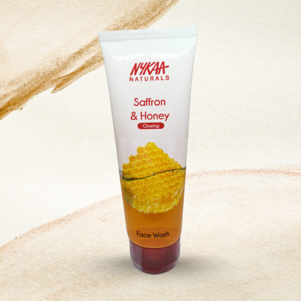 Nykaa Naturals Face Wash - 100ml - Saffron and Honey - The Mix Up Company