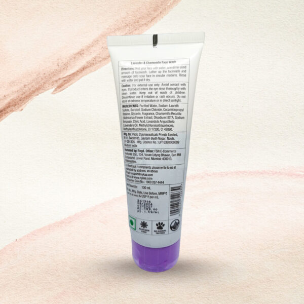 Nykaa Naturals Face Wash - 100ml - Lavender Chamomile - The Mix Up Company
