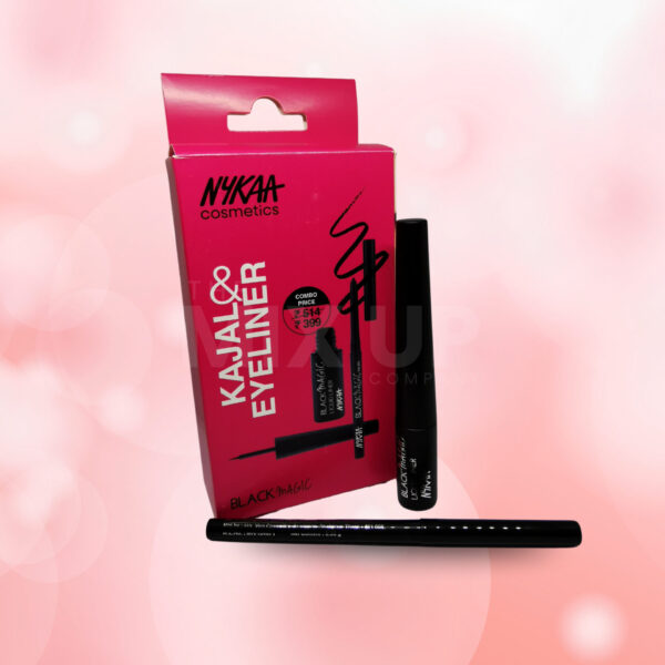 Nykaa Cosmetics Black Magic Kajal + Eyeliner Combo - The Mix Up Company