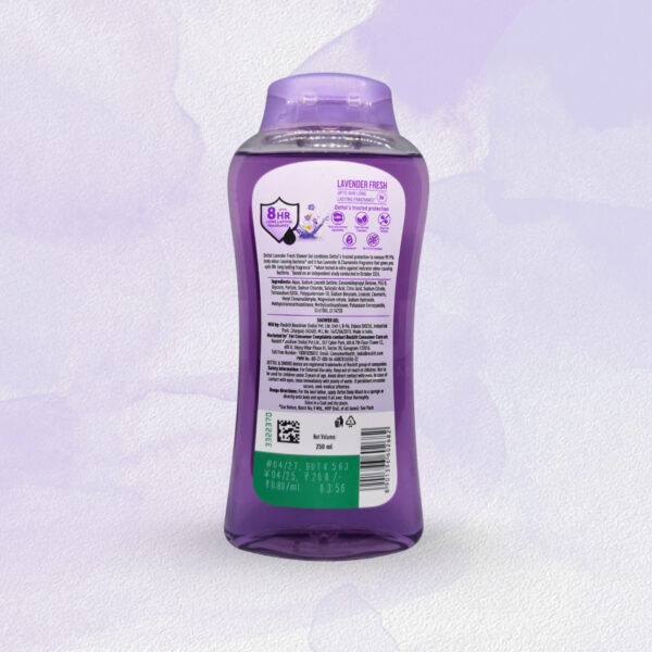 Dettol Lavender Fresh Shower Gel - 250ml - Image 2
