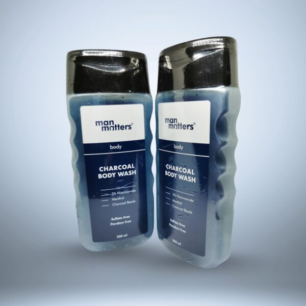 Man Matters Charcoal Body Wash with 5% Niacinamide & Menthol - Image 2