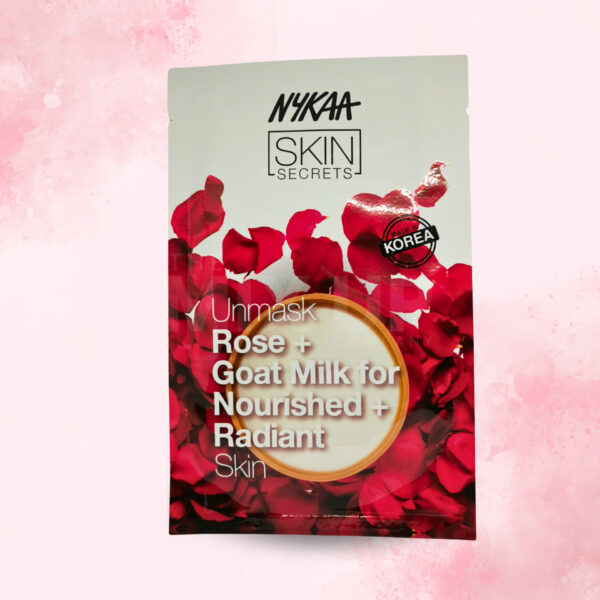 Nykaa Skin Secrets & Naturals Sheet Mask - Rosegoat Milk - 20ml - The Mix Up Company