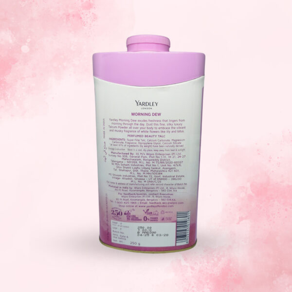 Yardley London Morning Dew Perfumed Beauty Talc - Image 2