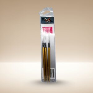 MCMEE Beauty Artists Professional Nail Art Brush Set (3 Pack)