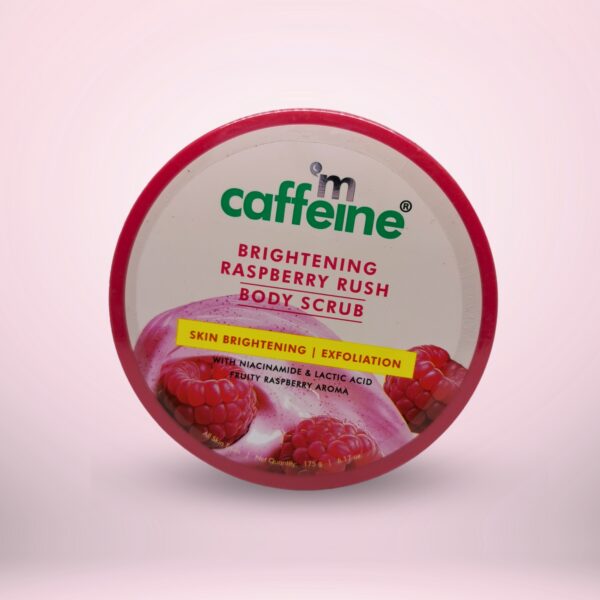 mCaffeine Brightening Raspberry Rush Body Scrub - Image 4