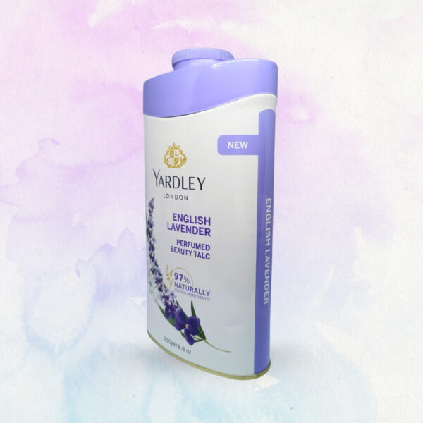 Yardley London English Lavender Perfumed Beauty Talc - 250g - Image 3