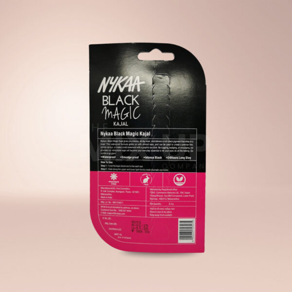 Nykaa Black Magic Kajal - Intense Black, 24HR Long Stay - Image 2