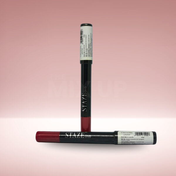 STAZE 9to9 Pout On Lip Crayon - 11 Red Hot Baby (3.5g) - Image 2