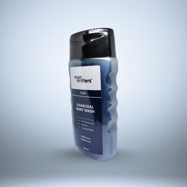 Man Matters Charcoal Body Wash with 5% Niacinamide & Menthol - Image 3