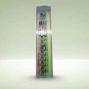 MCMEE Professional Nail Art Brush Set - 5 Piece Kit