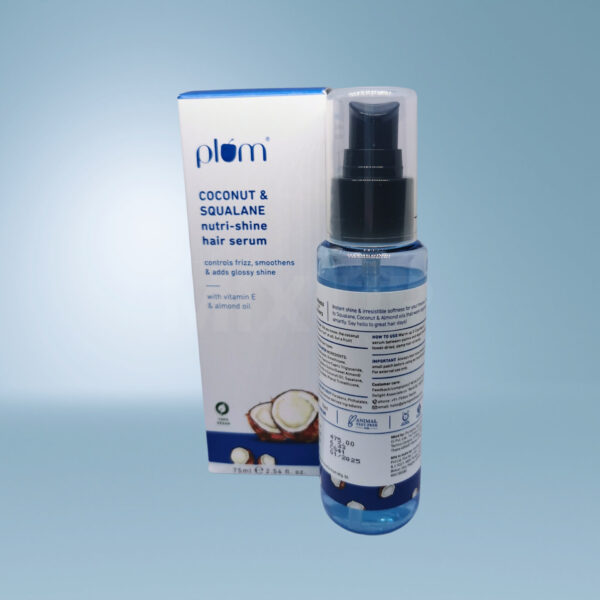 Plum Coconut & Squalane Nutri-Shine Hair Serum - 75ml - Image 2