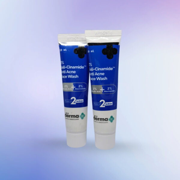The Derma Co 2% Sali-Cinamide Anti Acne Face Wash - 10 ml - Image 3