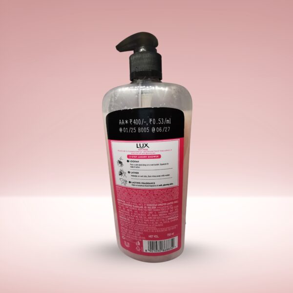 LUX Body Wash Soft Rose - French Rose & Almond Oil 750ml - Image 3