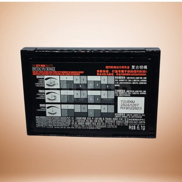 Maybelline The City Mini Palette Brooklyn Orange - The Mix Up Company