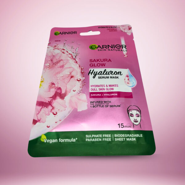 Garnier Skin Naturals Sakura Glow Hyaluron Serum Mask - The Mix Up Company