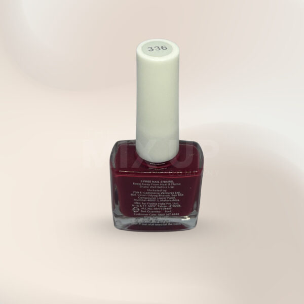 Nykaa Insta Dry Nail Enamel - Vermilion Views 336 - Image 3