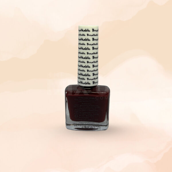 Nykaa Breathable Nail Polish - Wine Unwind - 326 - 9ml - Image 3