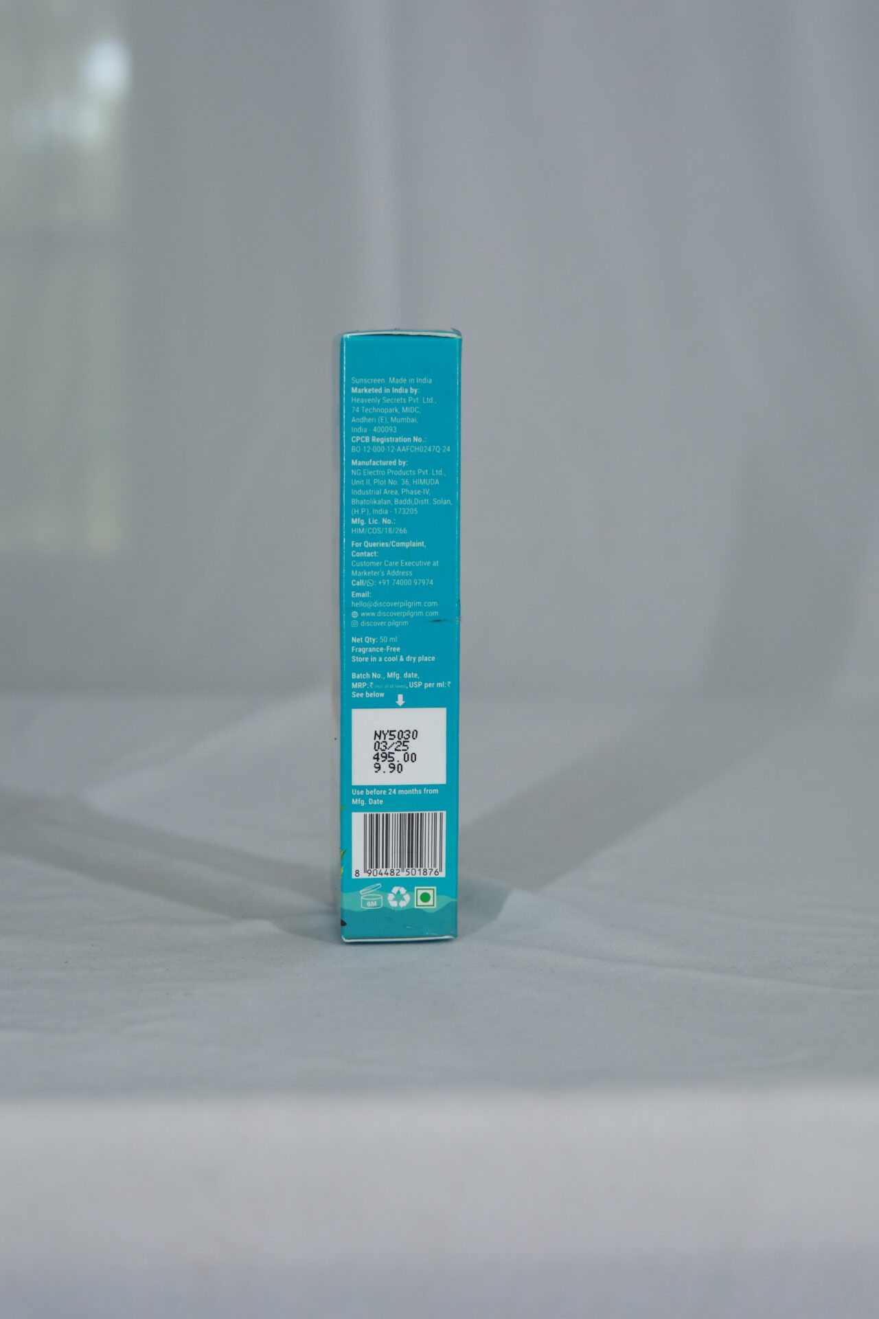 Pilgrim Korean Aloe Cooling Fluid Sunscreen SPF 50+ - Image 7