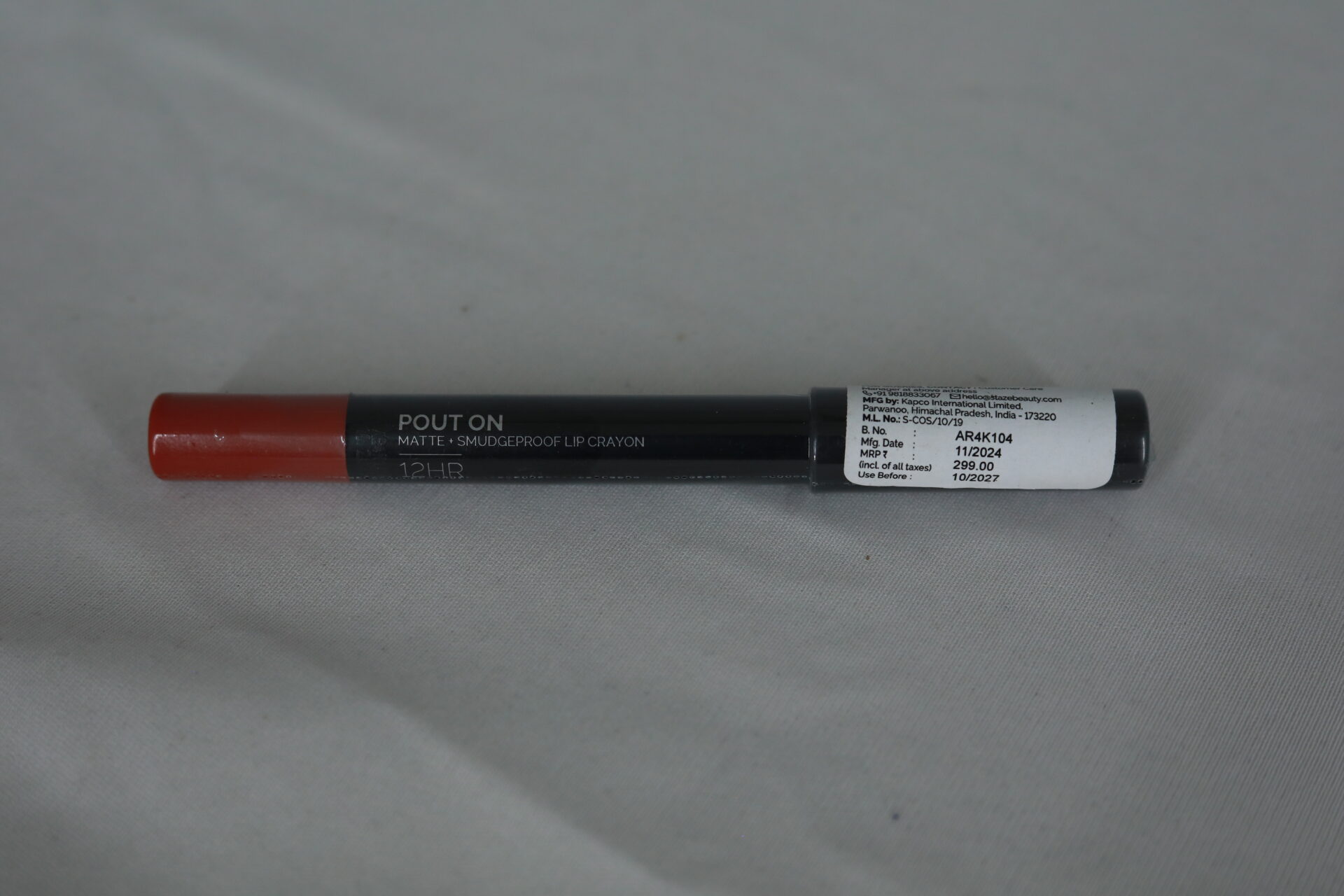 Staze 9to9 Pout On Lip Crayon – 07 Oh My Pink - Image 2