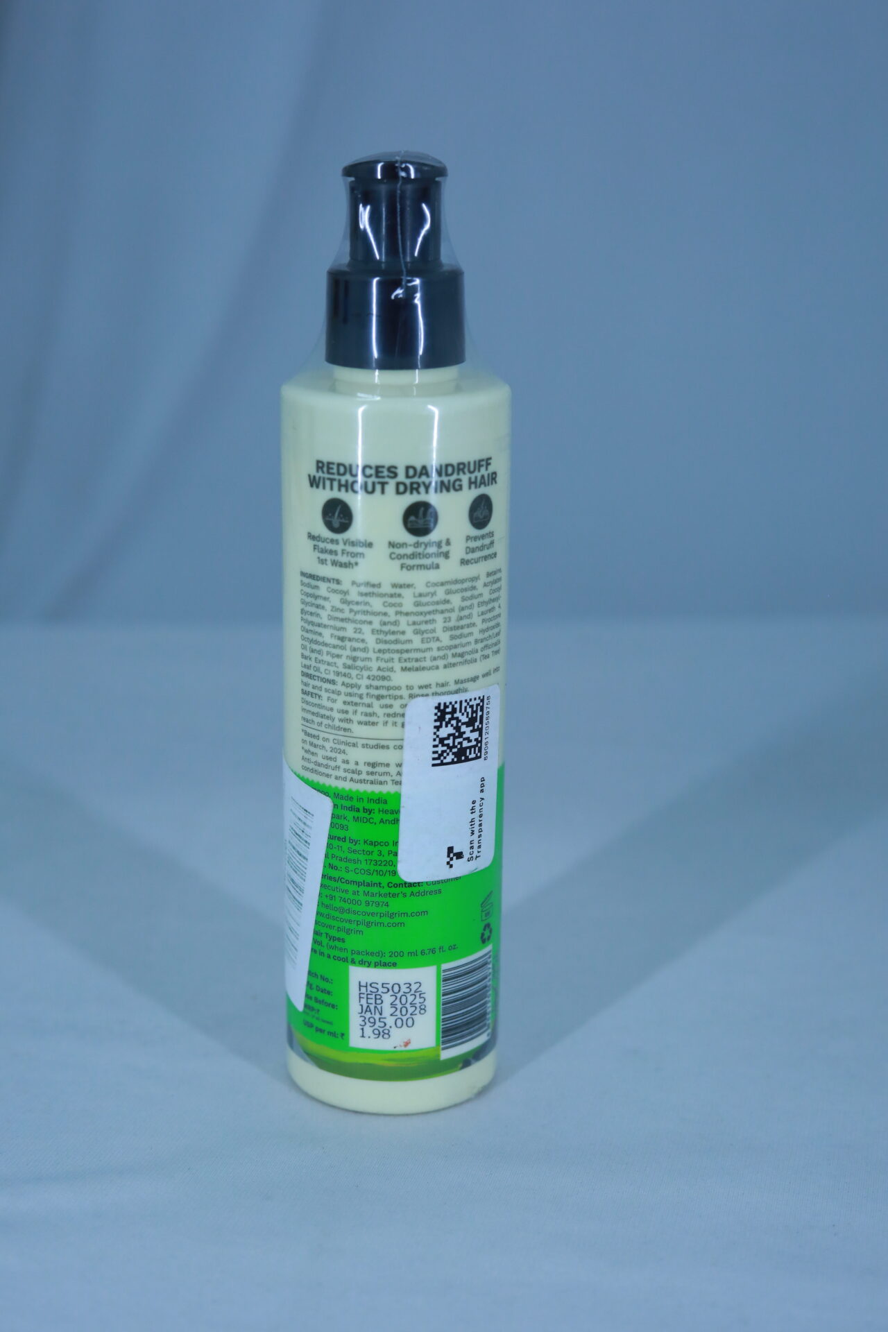 Pilgrim Australian Tea Tree Anti-Dandruff Shampoo – 200ml - Image 2