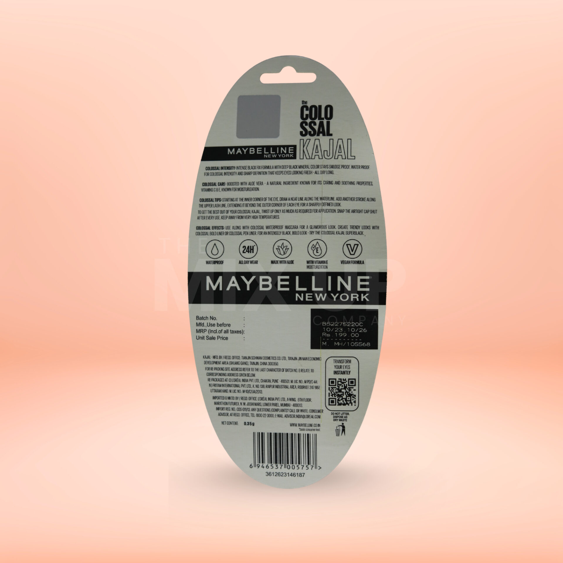 Maybelline NY Colossal Eye Definer Combo (Bold Liner + Kajal) - Image 3