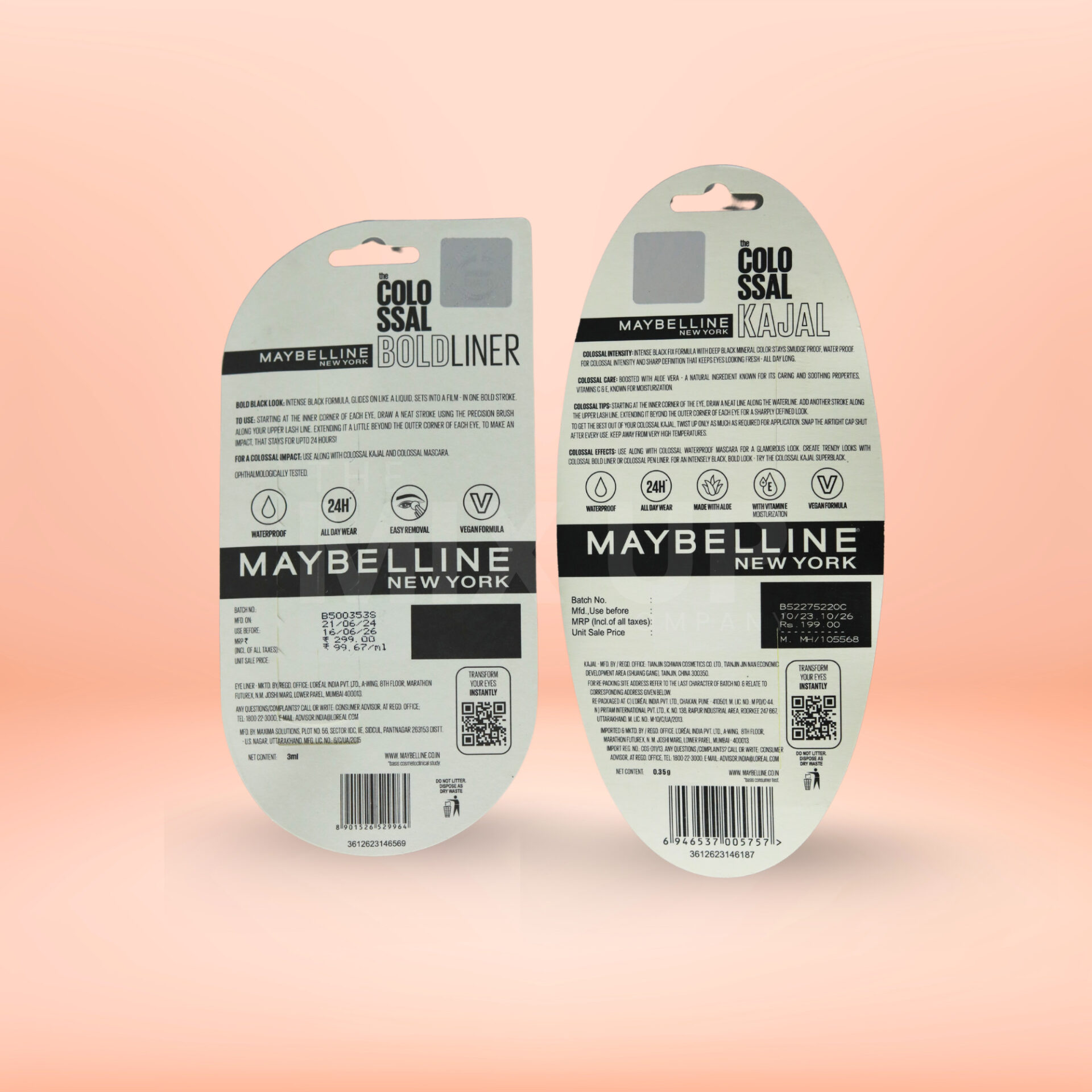 Maybelline NY Colossal Eye Definer Combo (Bold Liner + Kajal) - Image 6