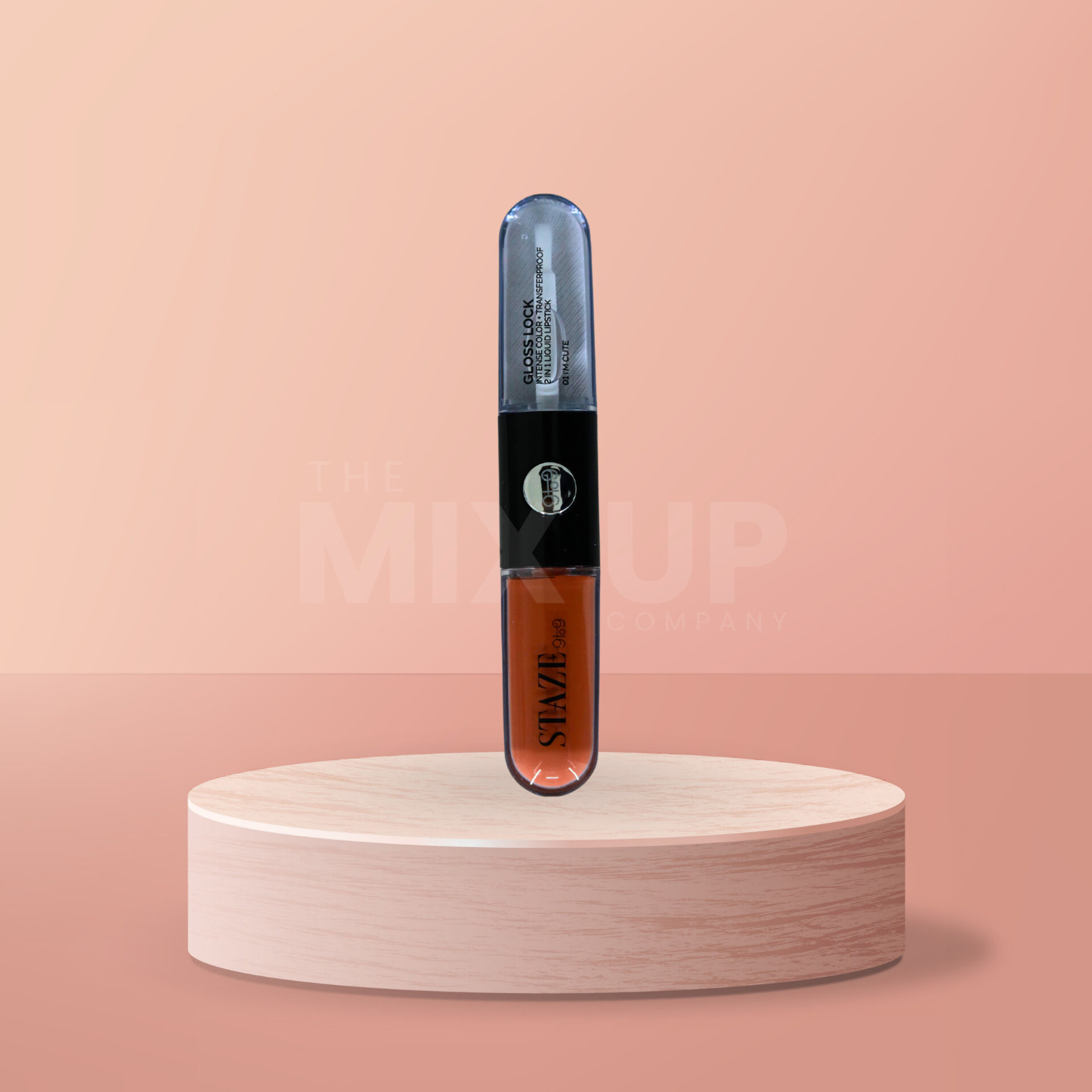 STĀZE 9t9 Gloss Lock Liquid Lipstick - 01 I'M CUTE - Image 2
