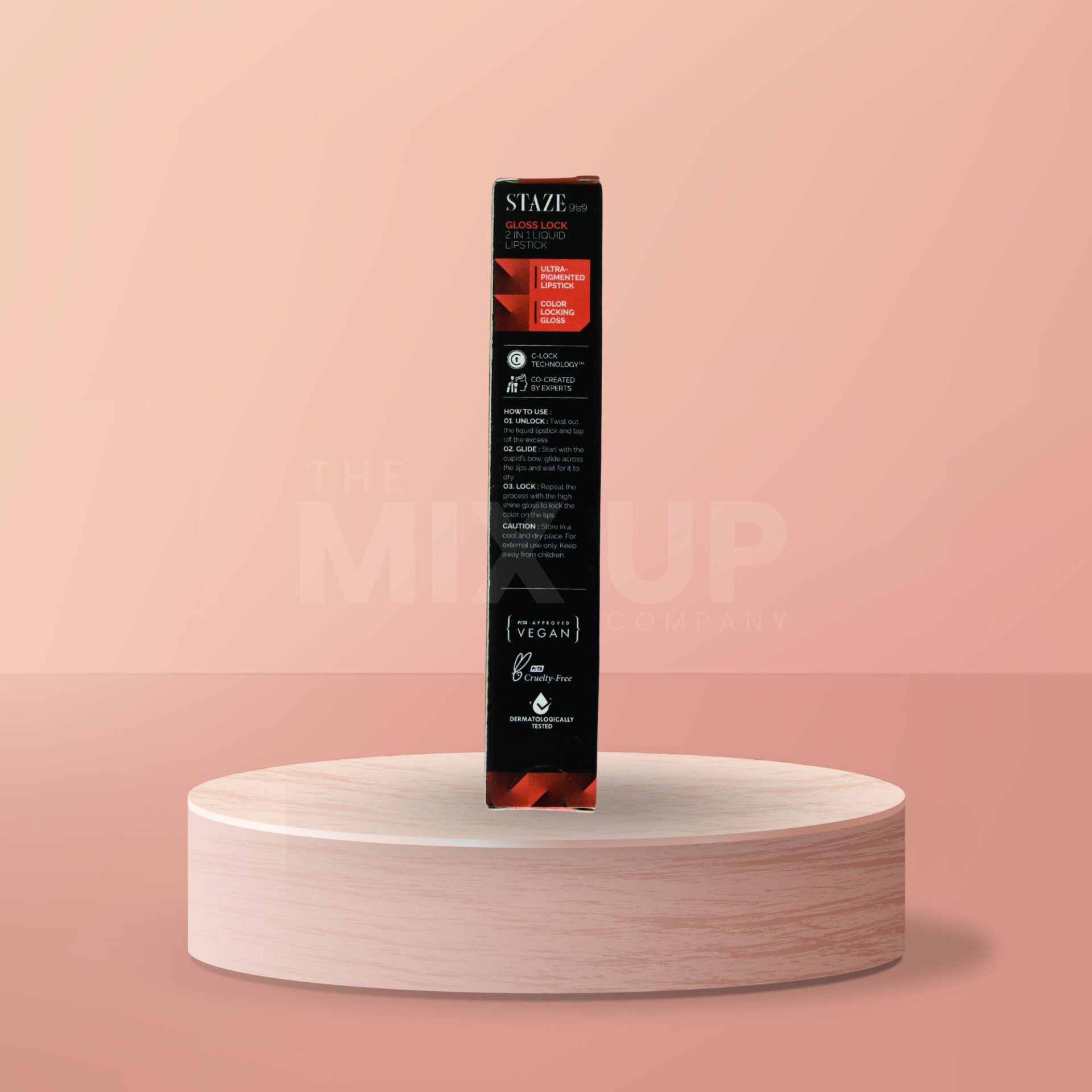 STĀZE 9t9 Gloss Lock Liquid Lipstick - 01 I'M CUTE - Image 6