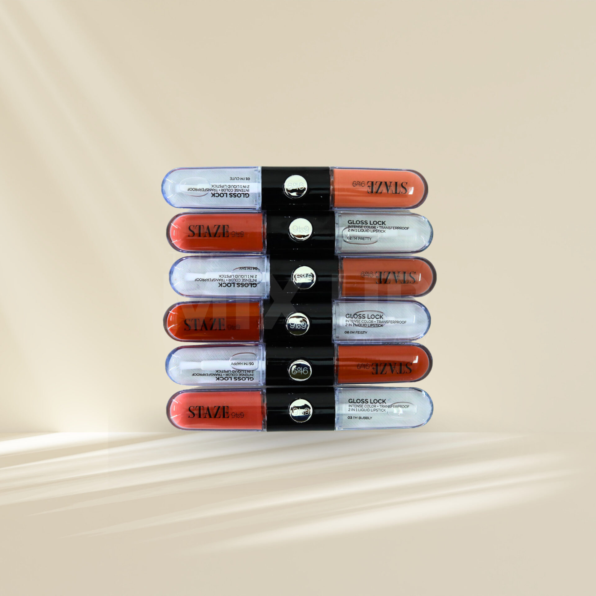 Staze 9to9 Gloss Lock 2-in-1 Liquid Lipstick | 03 I'm Bubbly - Image 4